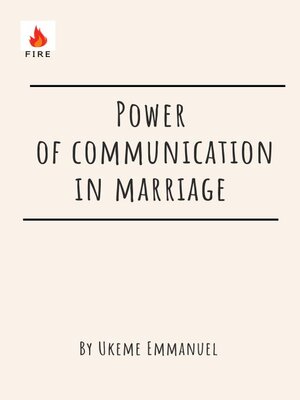 cover image of Power of communication in marriage